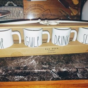 Rae Dunn Large Letter Espresso Cups